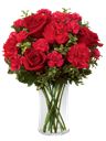 Bouquet di fiori rossi