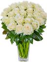 Mazzo tondo rose bianche