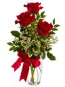 Tre rose rosse